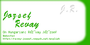 jozsef revay business card